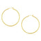 14k Yellow Gold Polished Hoop Earrings (45 mm)